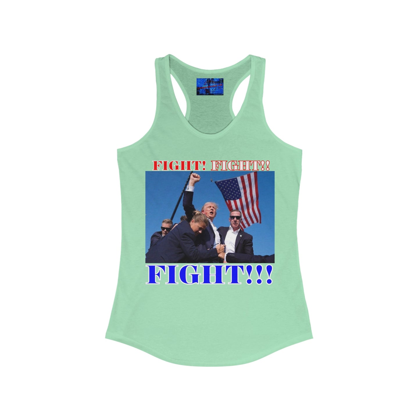 FIGHT! FIGHT!! FIGHT!!! Women's Racerback Tank Top by cypherpunkgear