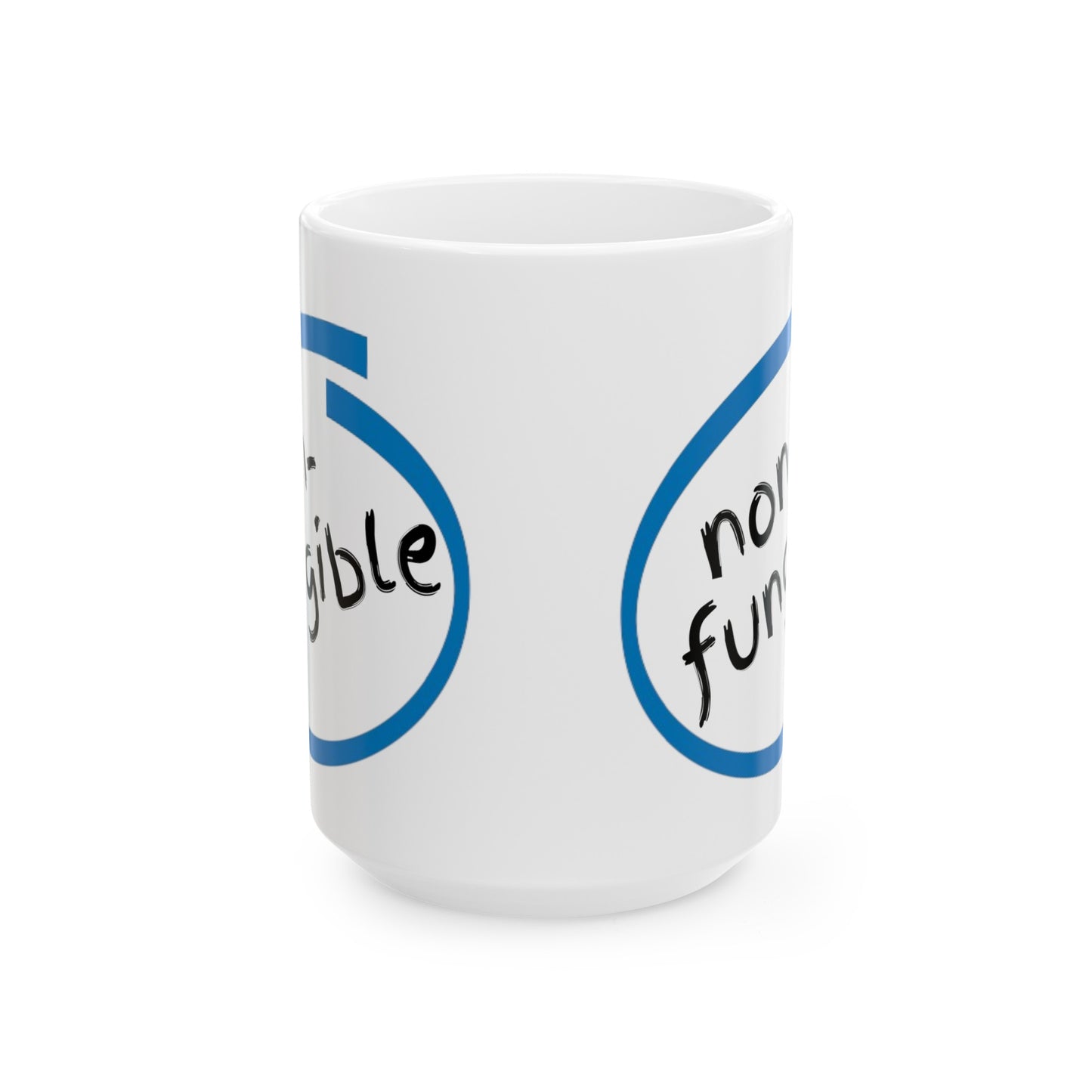 Nonfungible White Mug by cypherpunkgear