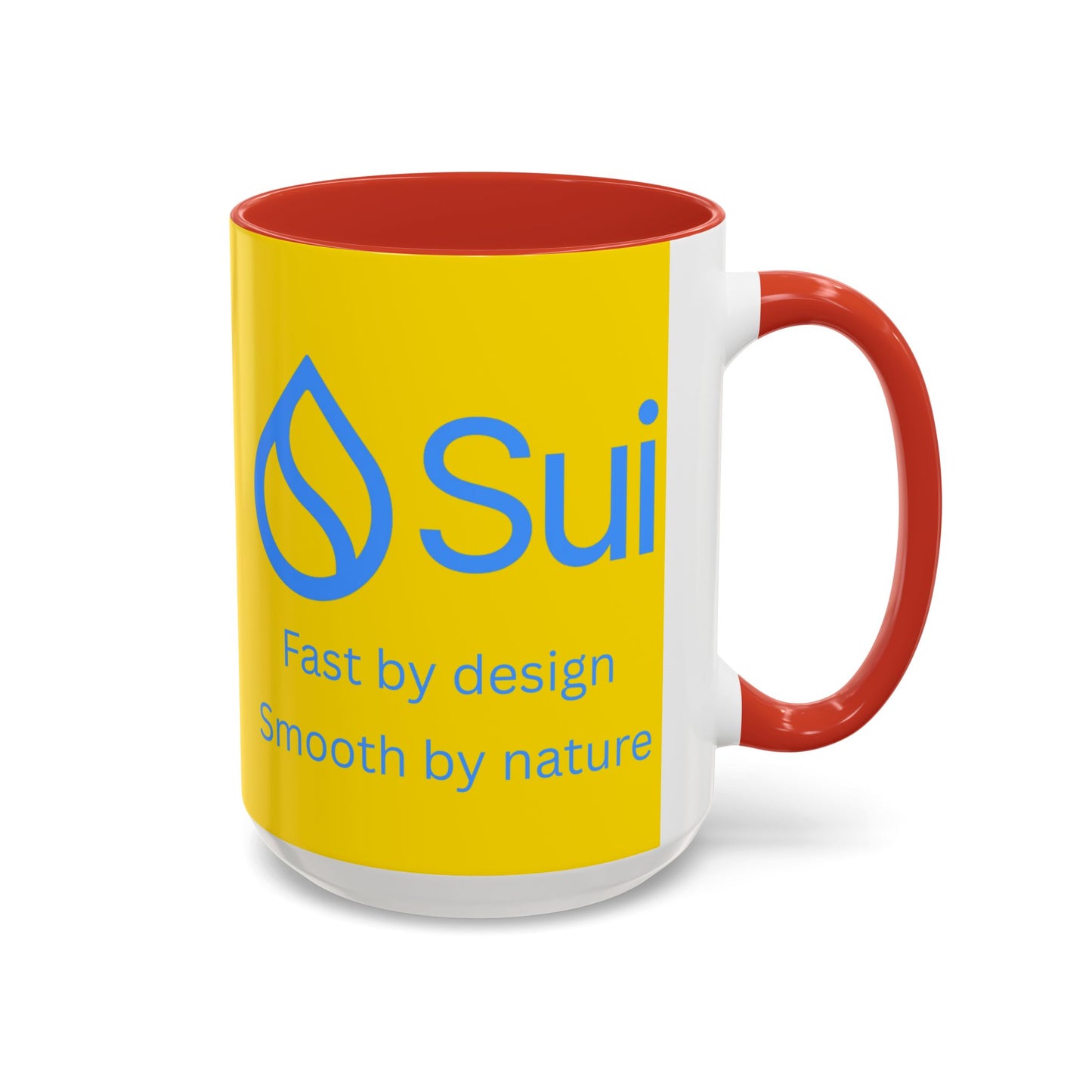 SUI Yellow Accent Mug by cypherpunkgear.com