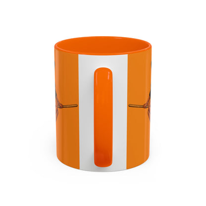 Velvet Vex Orange Accent Mug by CreepyCrafts.boo