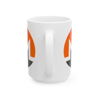 Monero (XMR) White Mug by cypherpunkgear.com