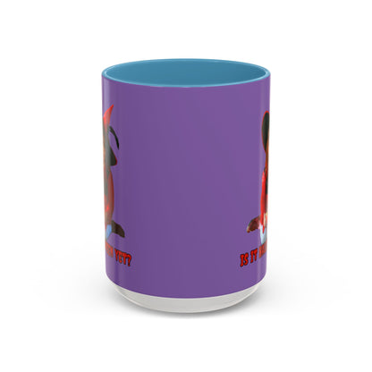 Is it Halloween yet? Light Purple Accent Mug by CreepyCrafts.boo