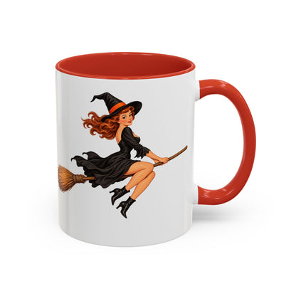 Hazel Hex White Accent Mug by CreepyCrafts.boo