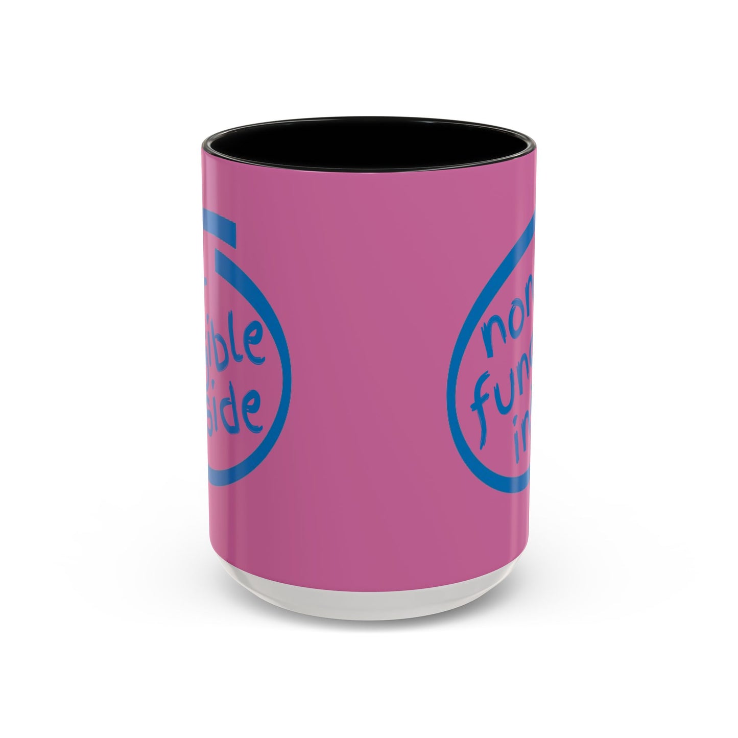 Non-Fungible Inside Pink Accent Mug by cypherpunkgear.com