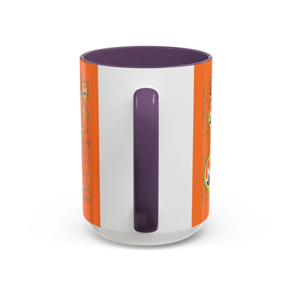 Monero (XMR) don't assume your freedoms are assured Orange Accent Mug by cypherpunkgear.com