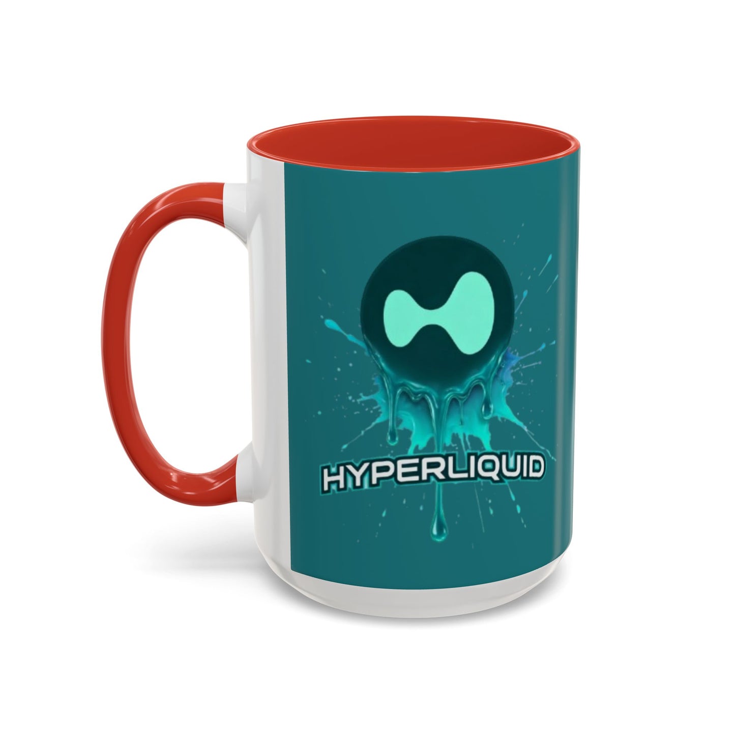 HYPE Drip Hyperliquid Accent Mug by cypherpunkgear.com
