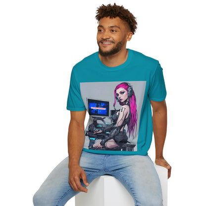 Netrunner Cyberpunk Unisex T-Shirt by cypherpunkgear