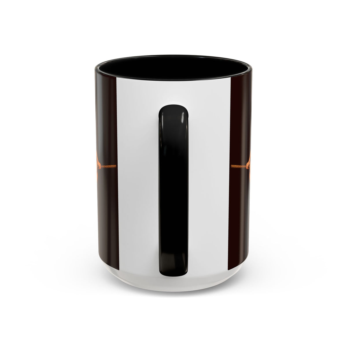 Hazel Hex Brown Accent Mug by CreepyCrafts.boo