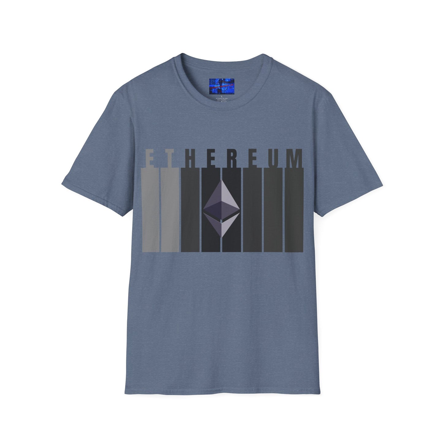 Ethereum (ETH) DKcolors Unisex T-Shirt by cypherpunkgear.com