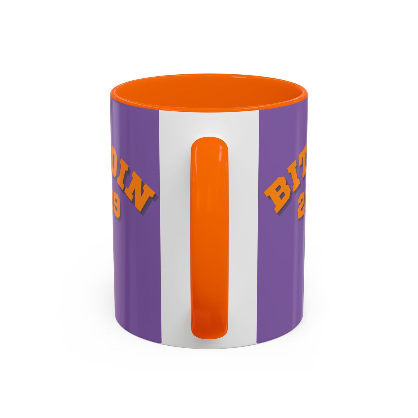 Bitcoin 2009 Light Purple Accent Mug by cypherpunkgear.com