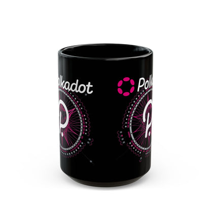 Polkadot (DOT) Black Mug by cypherpunkgear.com