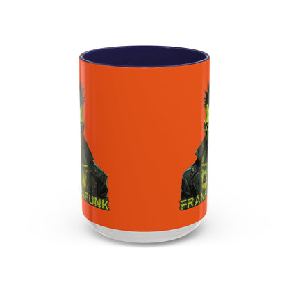 Frankenpunk Orange Accent Mug by CreepyCrafts.boo