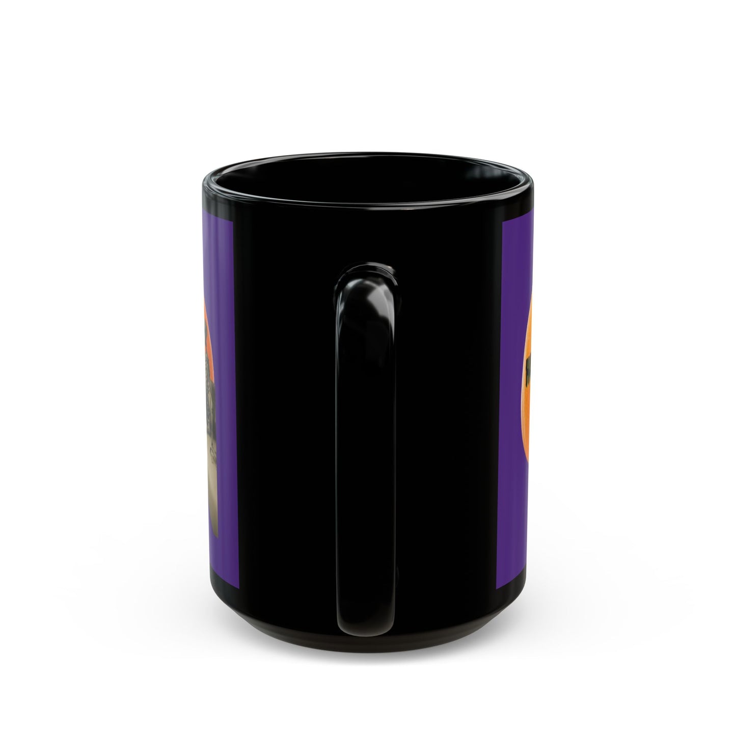 Is it Halloween yet? Skeleton's Giant Pumpkin Purple Mug by CreepyCrafts.boo