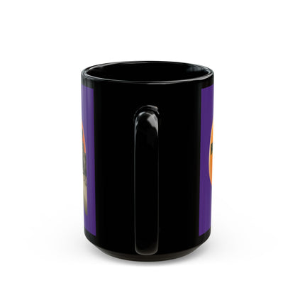 Is it Halloween yet? Skeleton's Giant Pumpkin Purple Mug by CreepyCrafts.boo