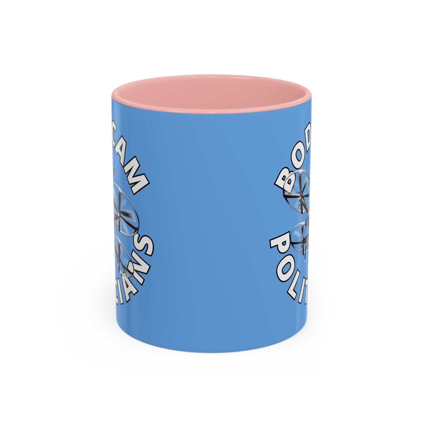 Bodycam the Politicians Drone Light Blue Accent Mug by cypherpunkgear.com