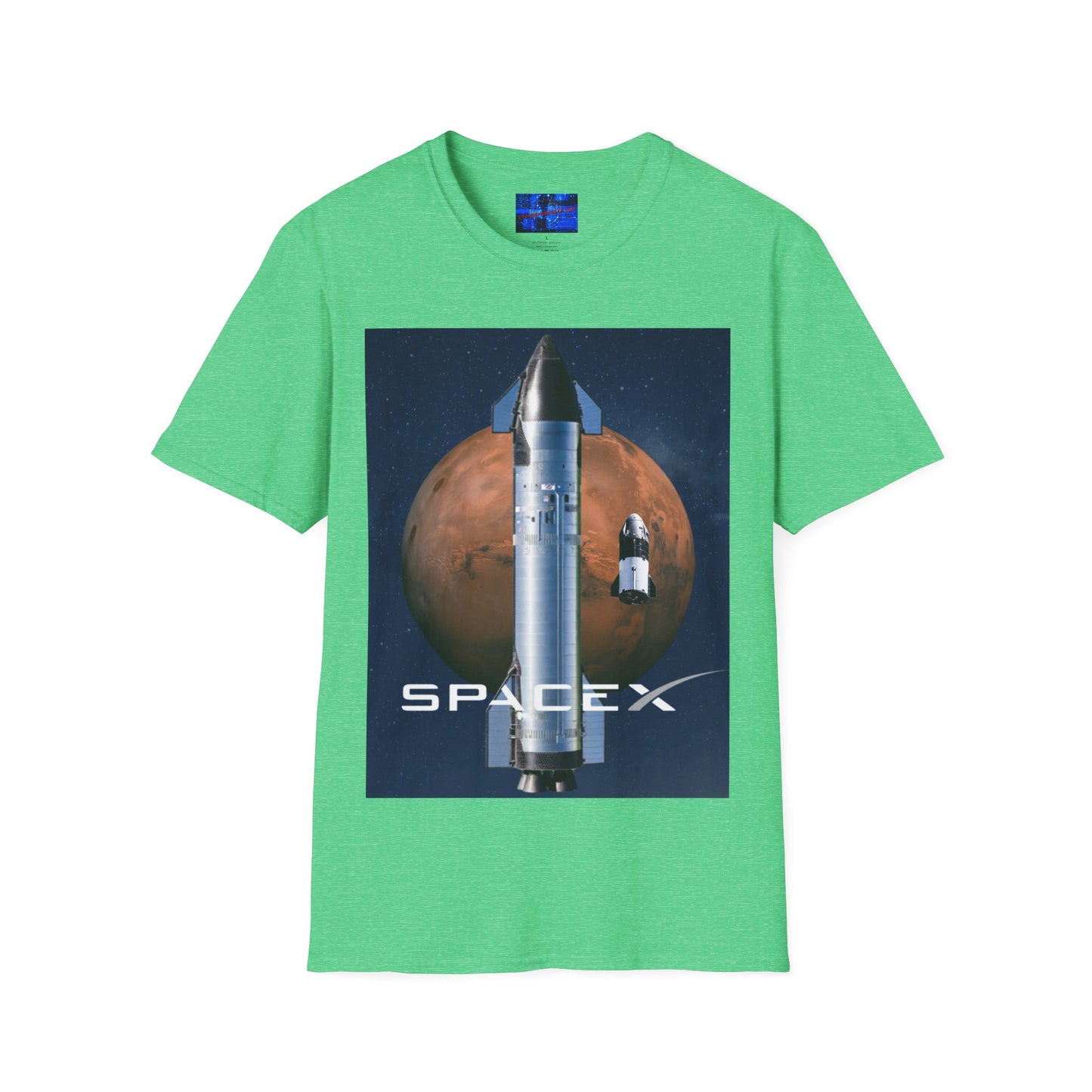 SpaceX Mars Unisex T-Shirt by cypherpunkgear.com