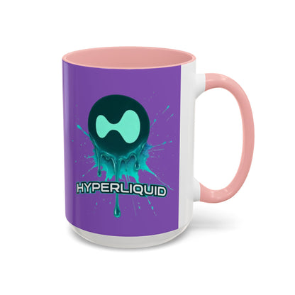 HYPE Drip Light Purple Accent Mug by cypherpunkgear.com