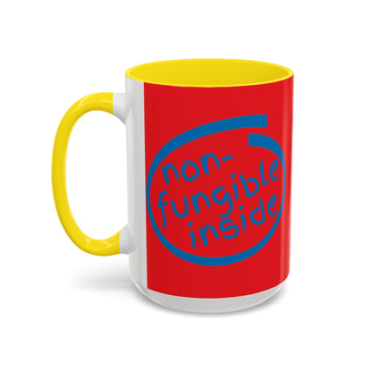 Non-Fungible Inside Red Accent Mug by cypherpunkgear.com