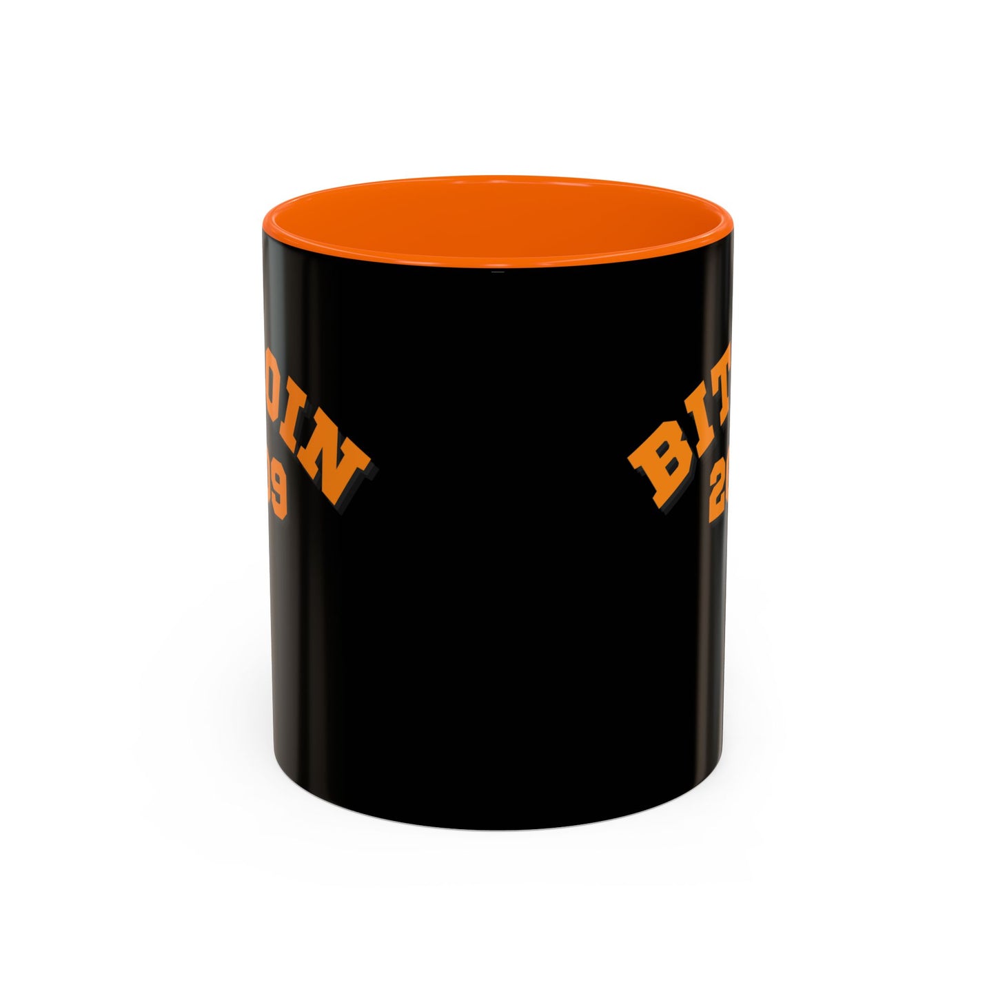 Bitcoin 2009 Black Accent Mug by cypherpunkgear.com