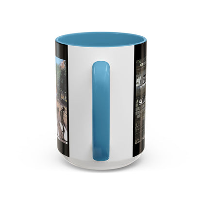 2-sided, Scabby Road Black Accent Mug by CreepyCrafts.boo