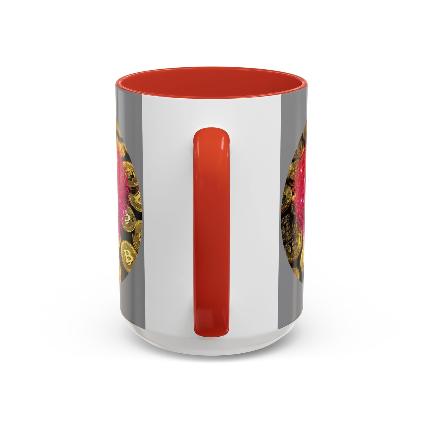 Bitcoin is My Valentine Grey Accent Mug by cypherpunkgear.com
