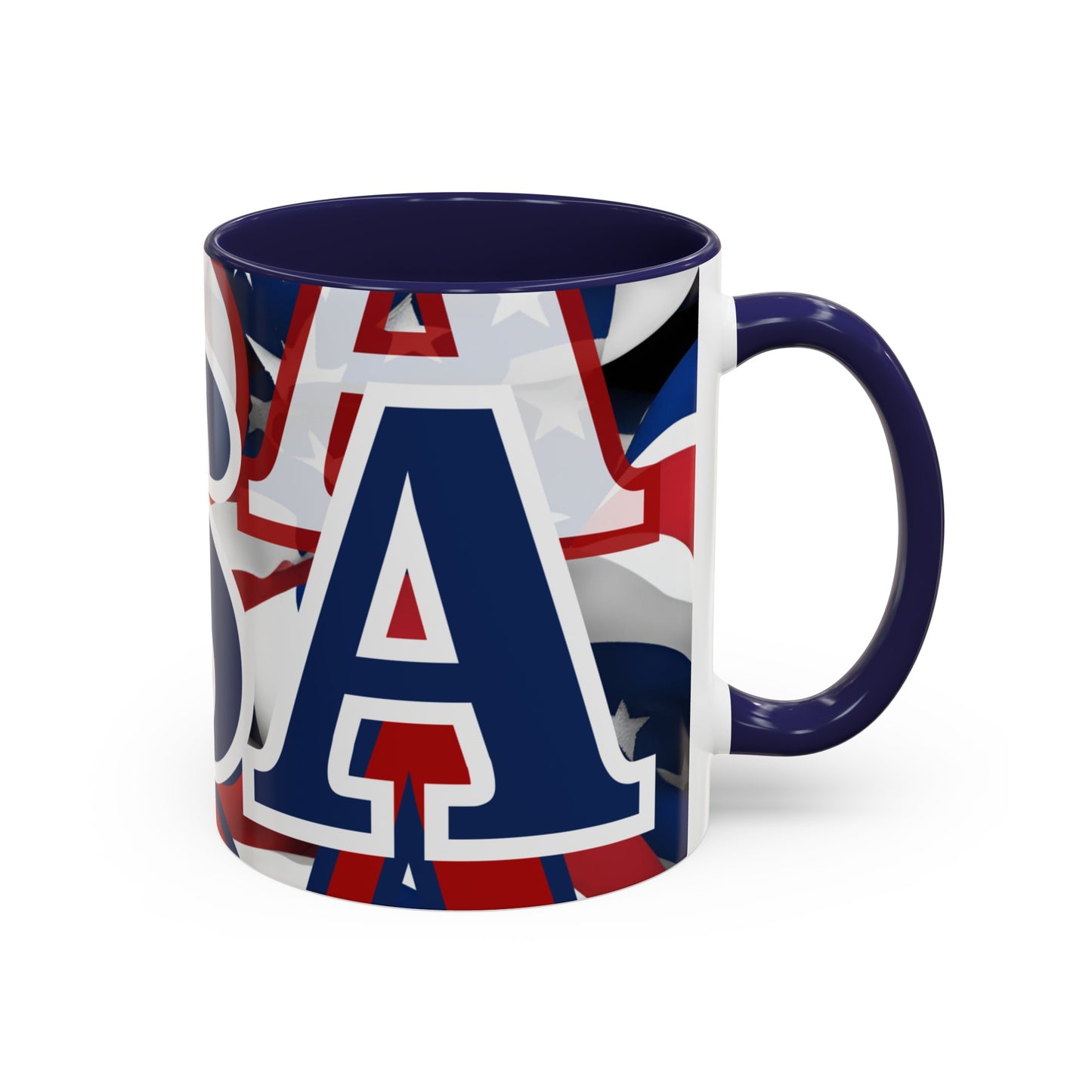 USA! USA! USA BLfont Patriot Accent Mug by cypherpunkgear