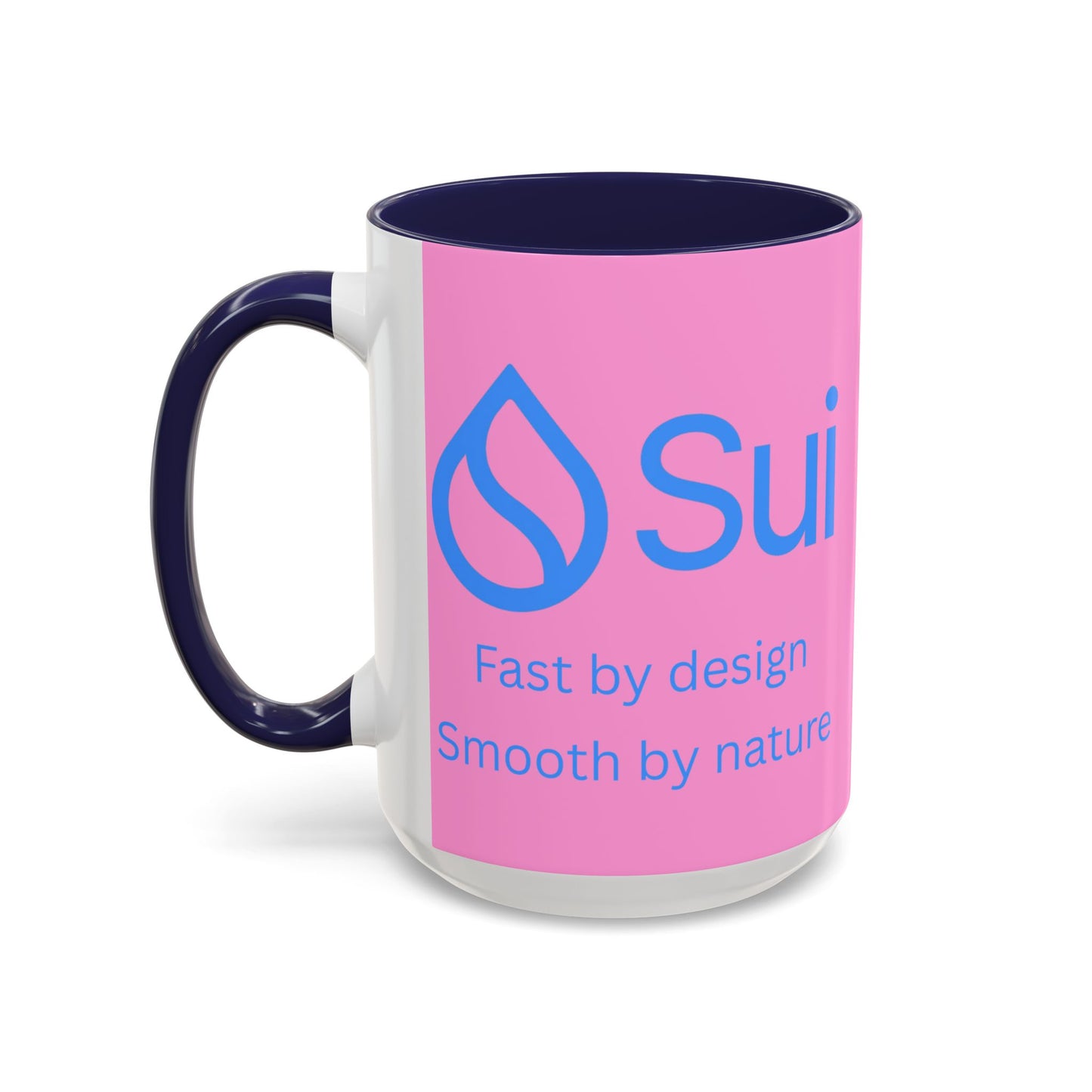 SUI Pink Accent Mug by cypherpunkgear.com