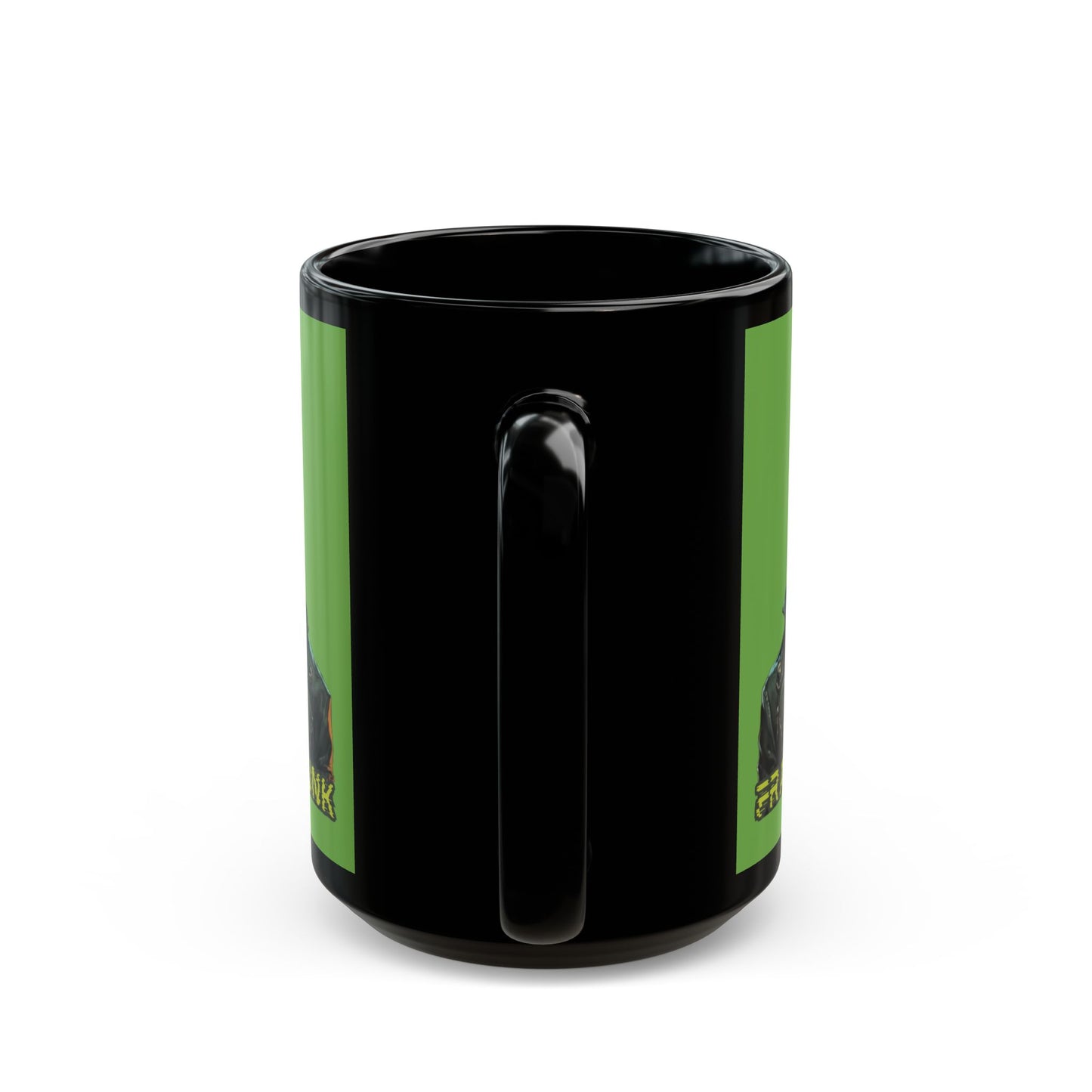 Frankenpunk Green Mug by CreepyCrafts.boo