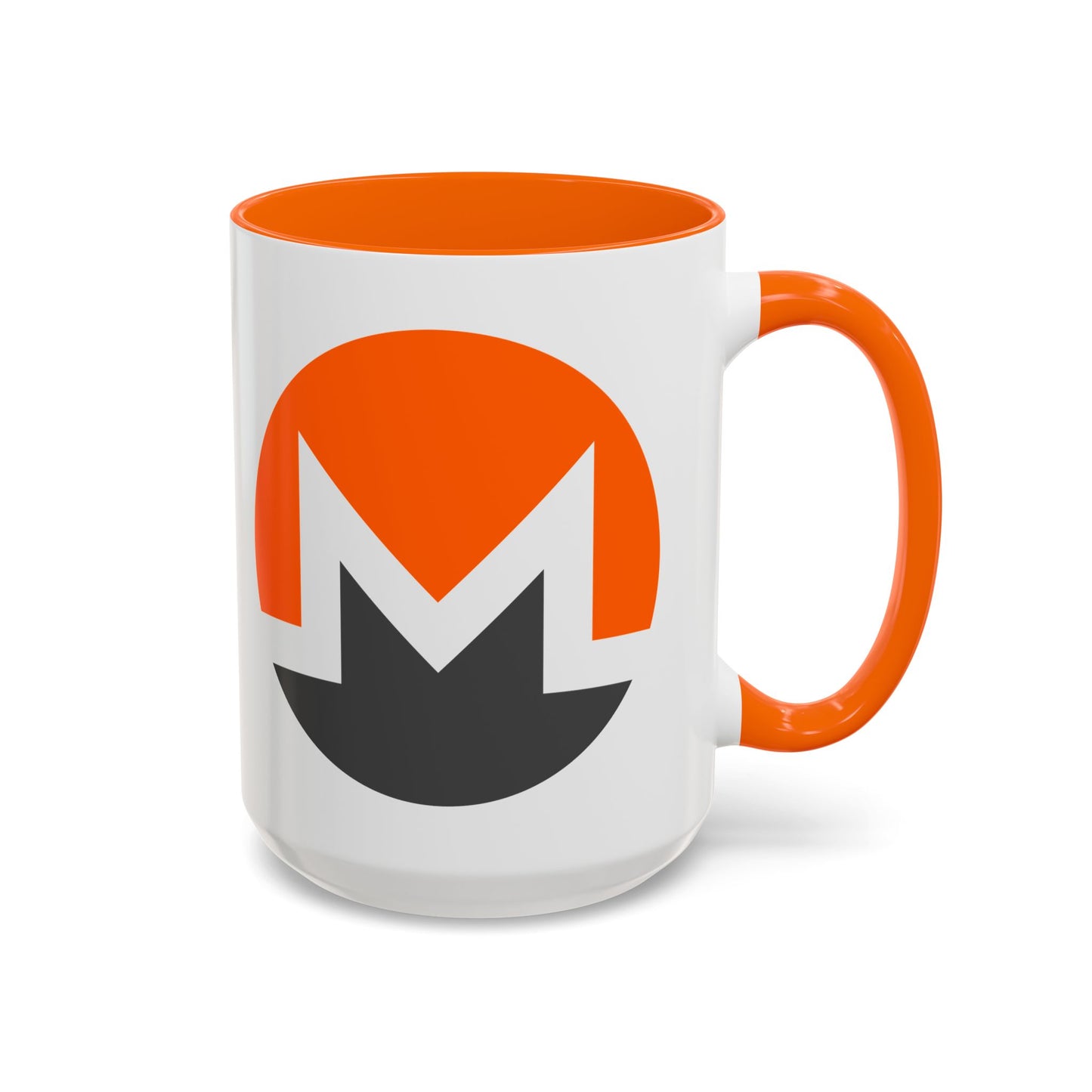 Monero (XMR) White Accent Mug by cypherpunkgear.com