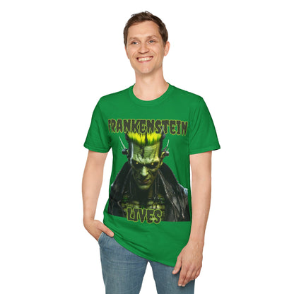 Frankenstein Lives DKcolors Unisex T-Shirt by cypherpunkgear