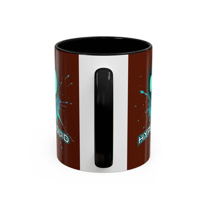 HYPE Drip Brown Accent Mug by cypherpunkgear.com