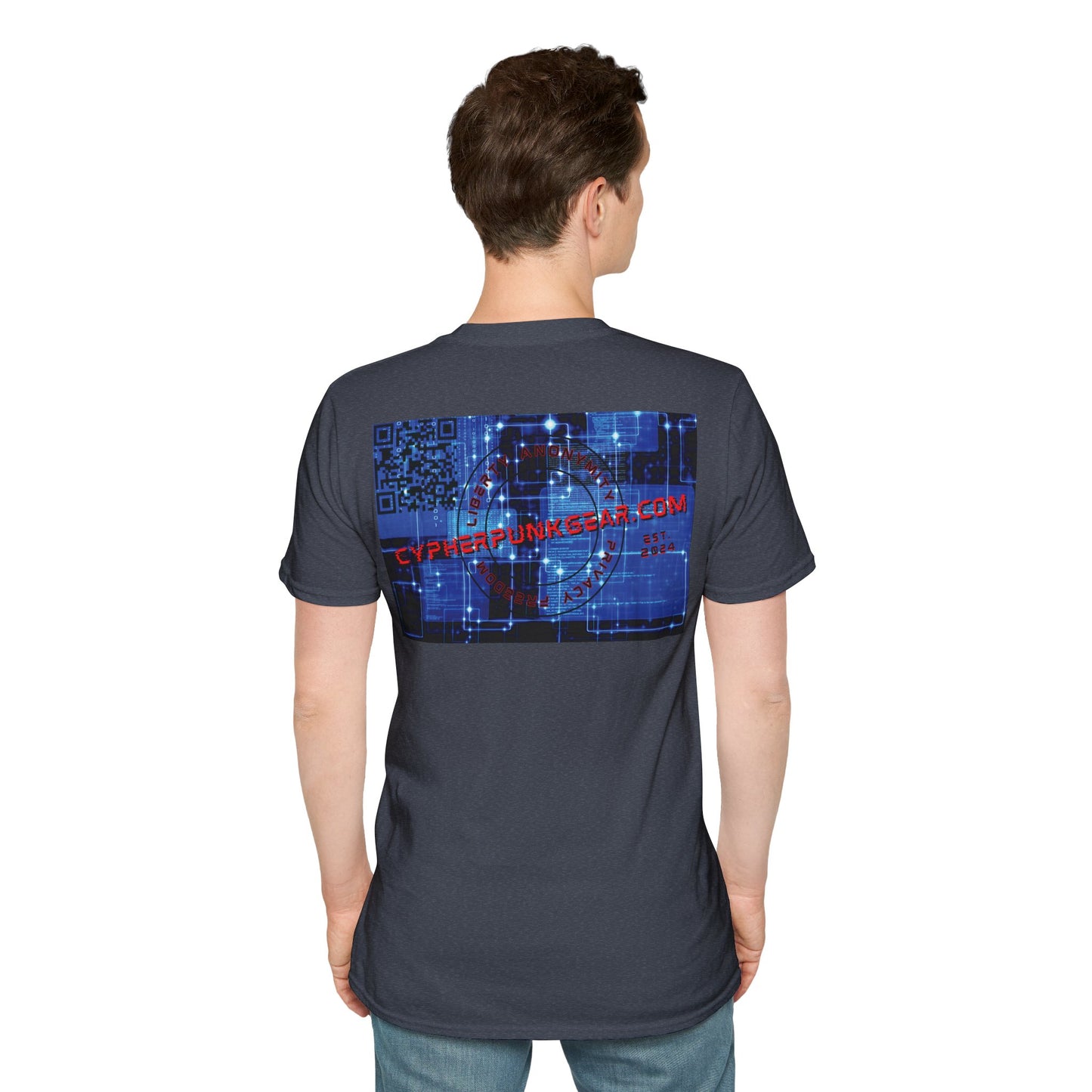 2-sided, cypherpunkgear.com logo Dark colors Unisex T-Shirt by cypherpunkgear.com