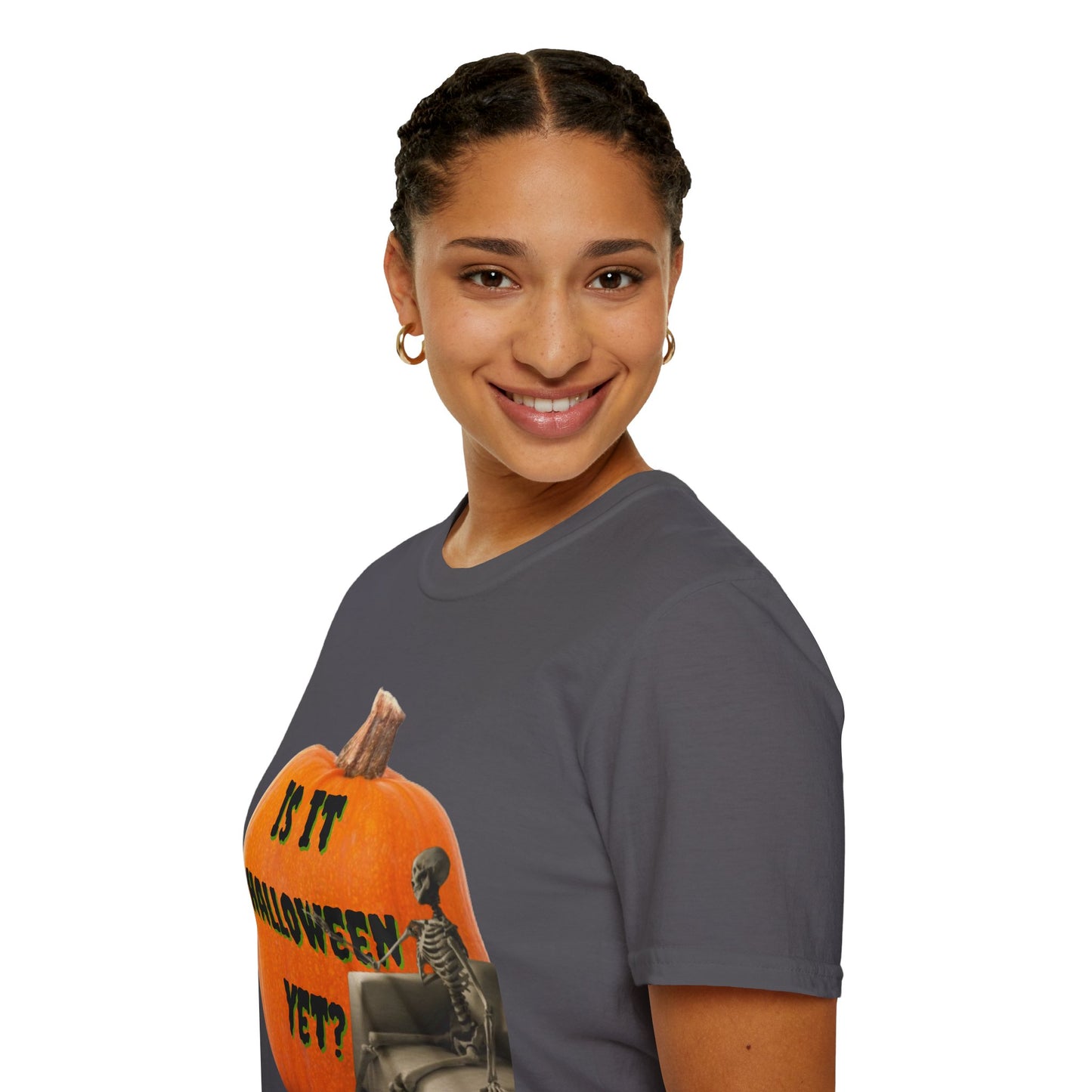Is it Halloween yet? Skeleton's Giant Pumpkin Dark colors Unisex T-Shirt by CreepyCrafts.boo