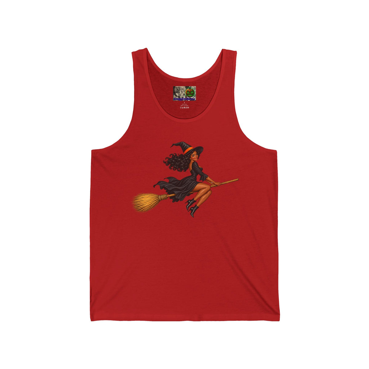 Velvet Vex Unisex Jersey Tank Top by CreepyCrafts.boo