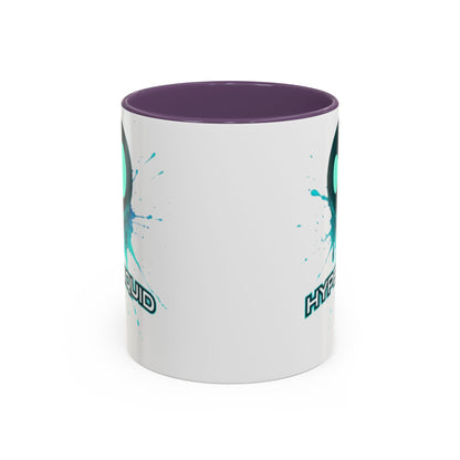 HYPE Drip White Accent Mug by cypherpunkgear.com