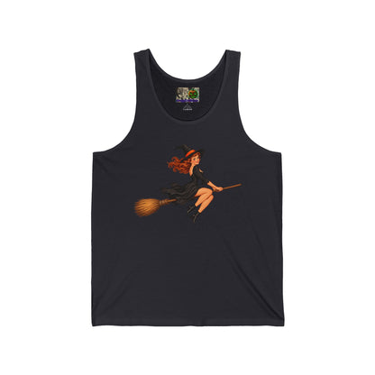 Hazel Hex Unisex Jersey Tank Top by CreepyCrafts.boo
