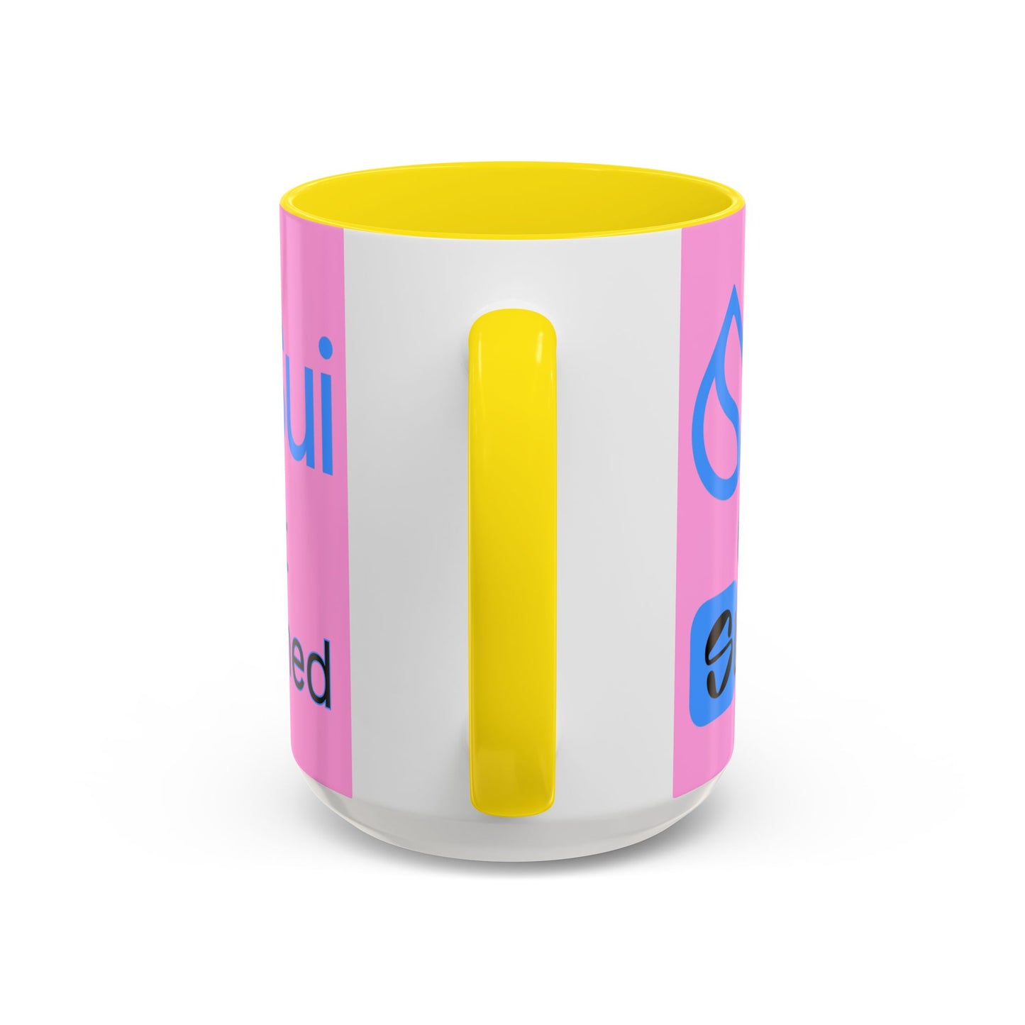 Sui: Get Slushed Pink Accent Mug by cypherpunkgear.com