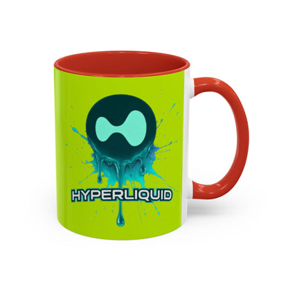 HYPE Drip Yellow Accent Mug by cypherpunkgear.com