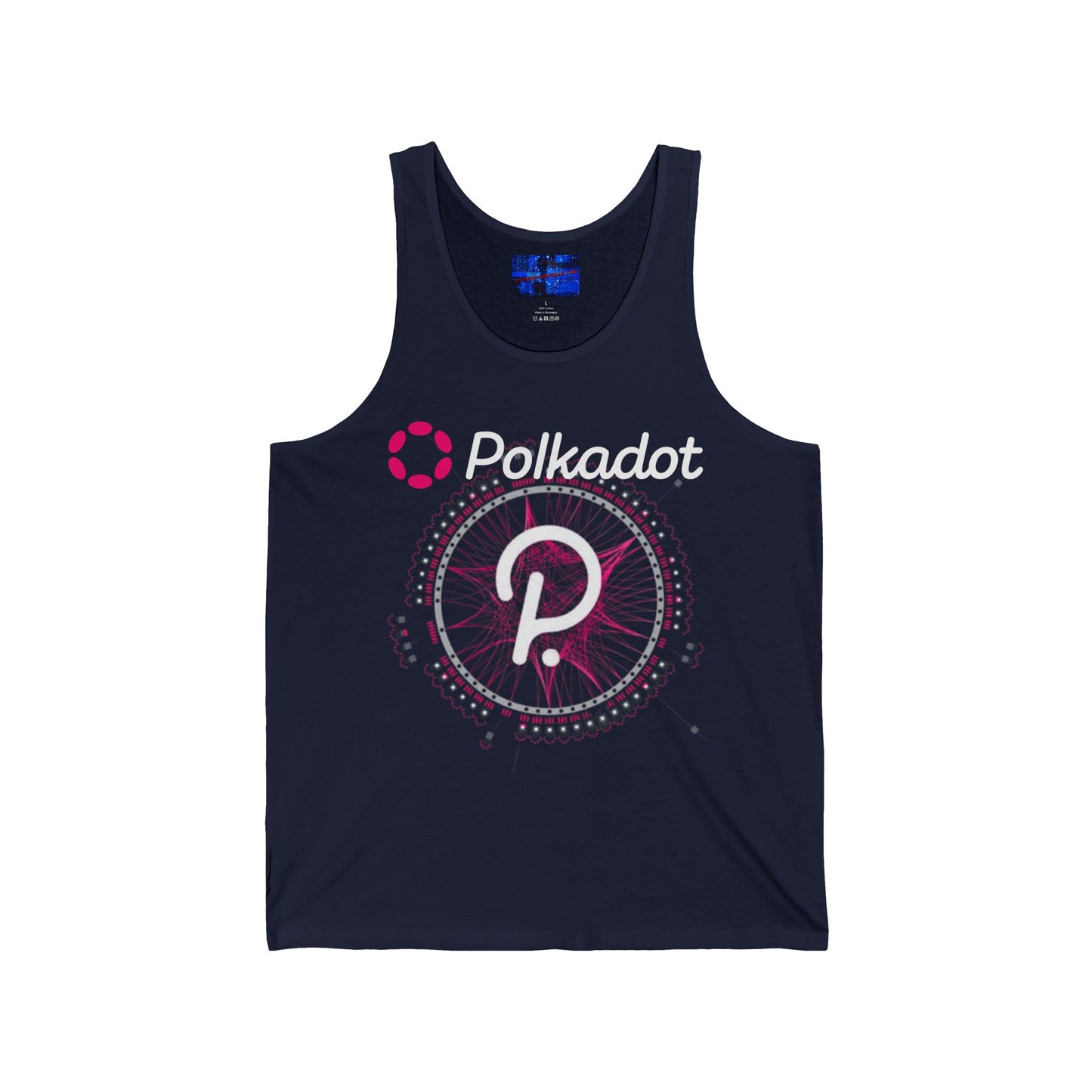 Polkadot (DOT) Unisex Jersey Tank Top by cypherpunkgear.com