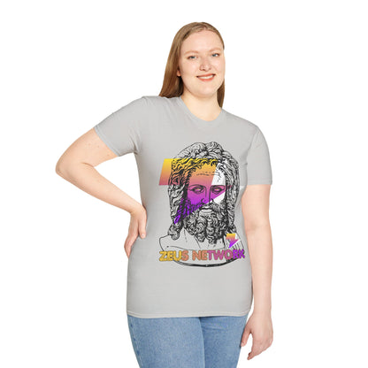 Zeus Network Light colors Unisex T-Shirt by cypherpunkgear.com