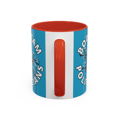 Bodycam the Politicians Drone Turquoise Accent Mug by cypherpunkgear.com