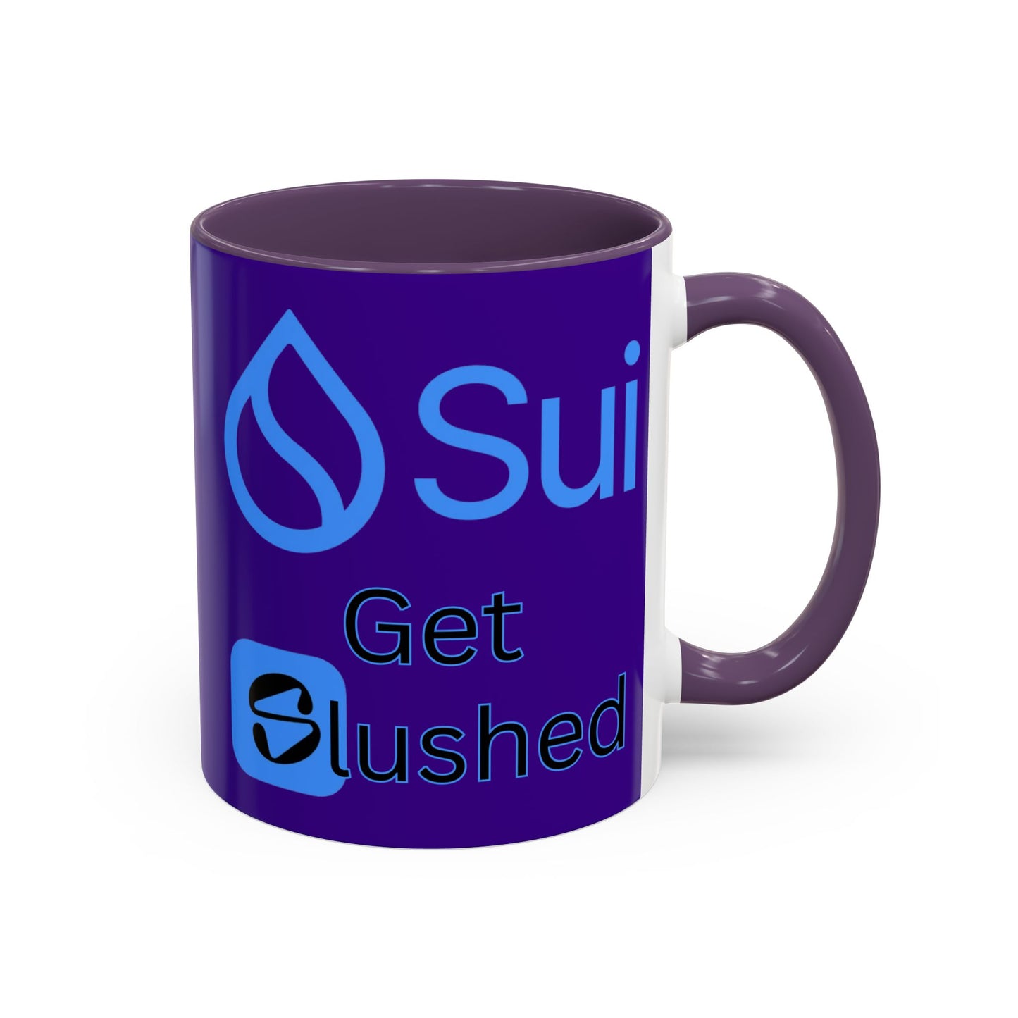 Sui: Get Slushed Purple Accent Mug by cypherpunkgear.com