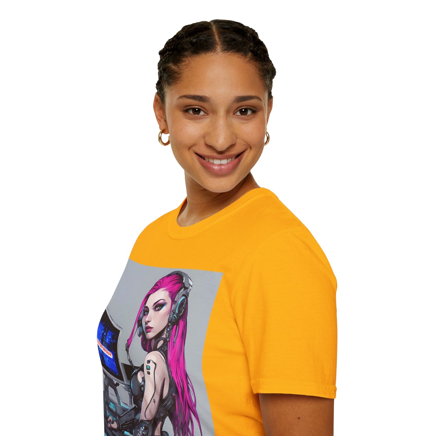 Netrunner Cyberpunk Light colors Unisex T-Shirt by cypherpunkgear.com