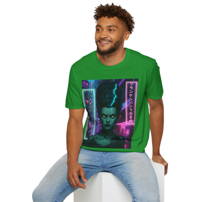 Bride of Frankenpunk Dark colors Unisex T-Shirt by CreepyCrafts.boo