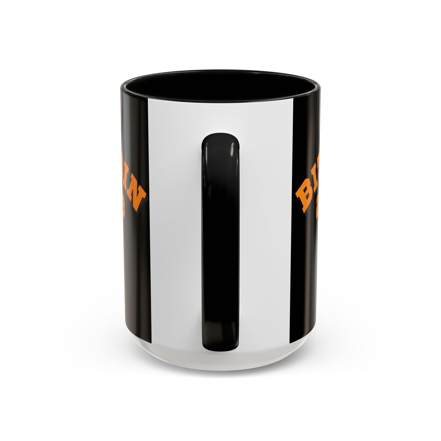 Bitcoin 2009 Black Accent Mug by cypherpunkgear.com