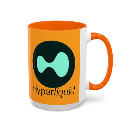 Hyperliquid Black font Orange Accent Mug by cypherpunkgear.com