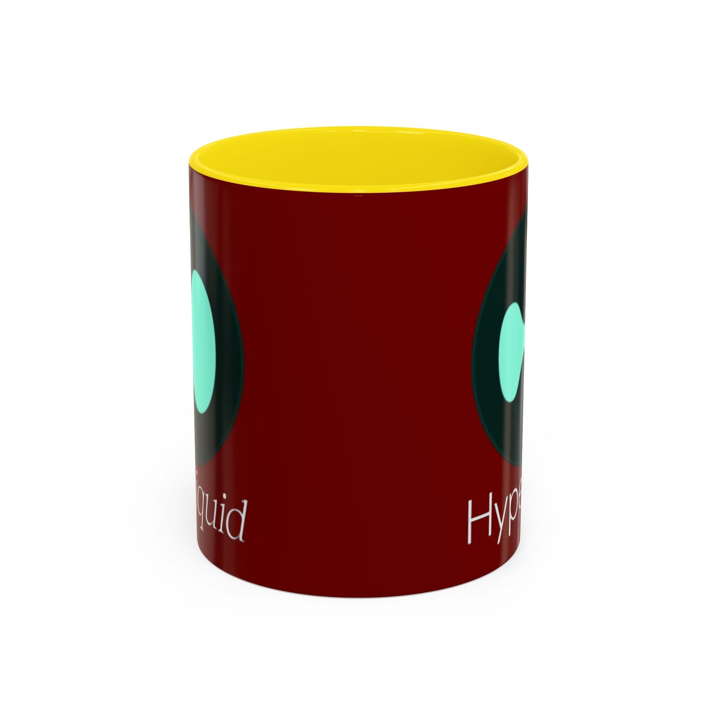 Hyperliquid White font Red Accent Mug by cypherpunkgear.com