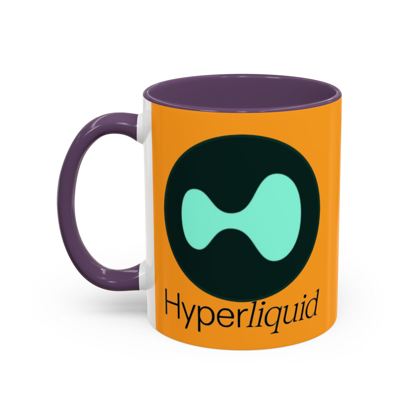 Hyperliquid Black font Orange Accent Mug by cypherpunkgear.com