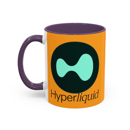Hyperliquid Black font Orange Accent Mug by cypherpunkgear.com