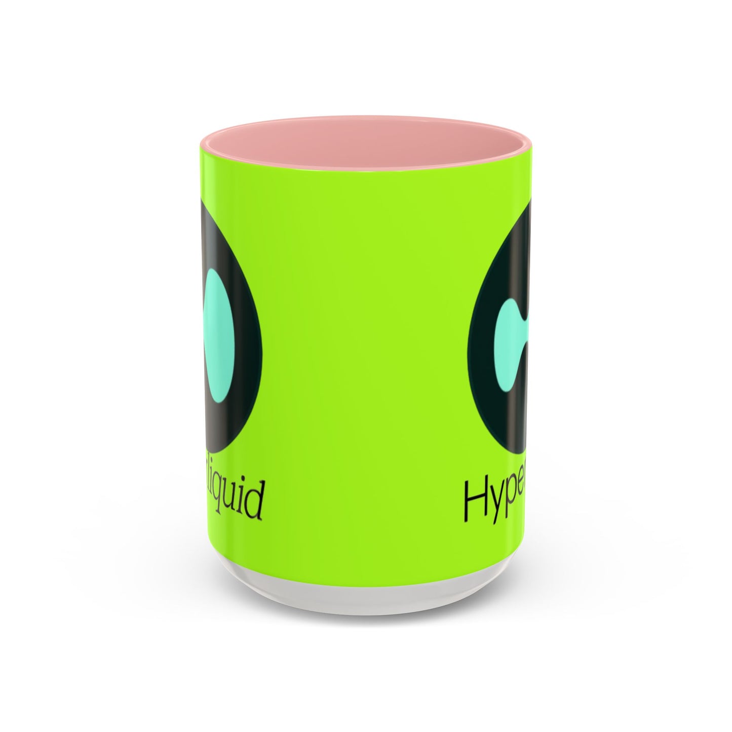 Hyperliquid Black font Green Accent Mug by cypherpunkgear.com